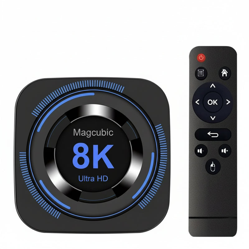 MagCubic Android 12 TV Box, 8K Ultra HD Streaming, 32 GB Storage, Dual band WiFi