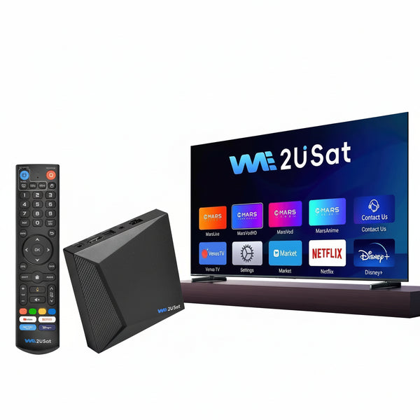We2uSat K3 Pro 6K HDR Satellite Receiver Android 10.0 H.264/H.265 Smart TV BOX 2.4G/5G WIFI BT 5.0